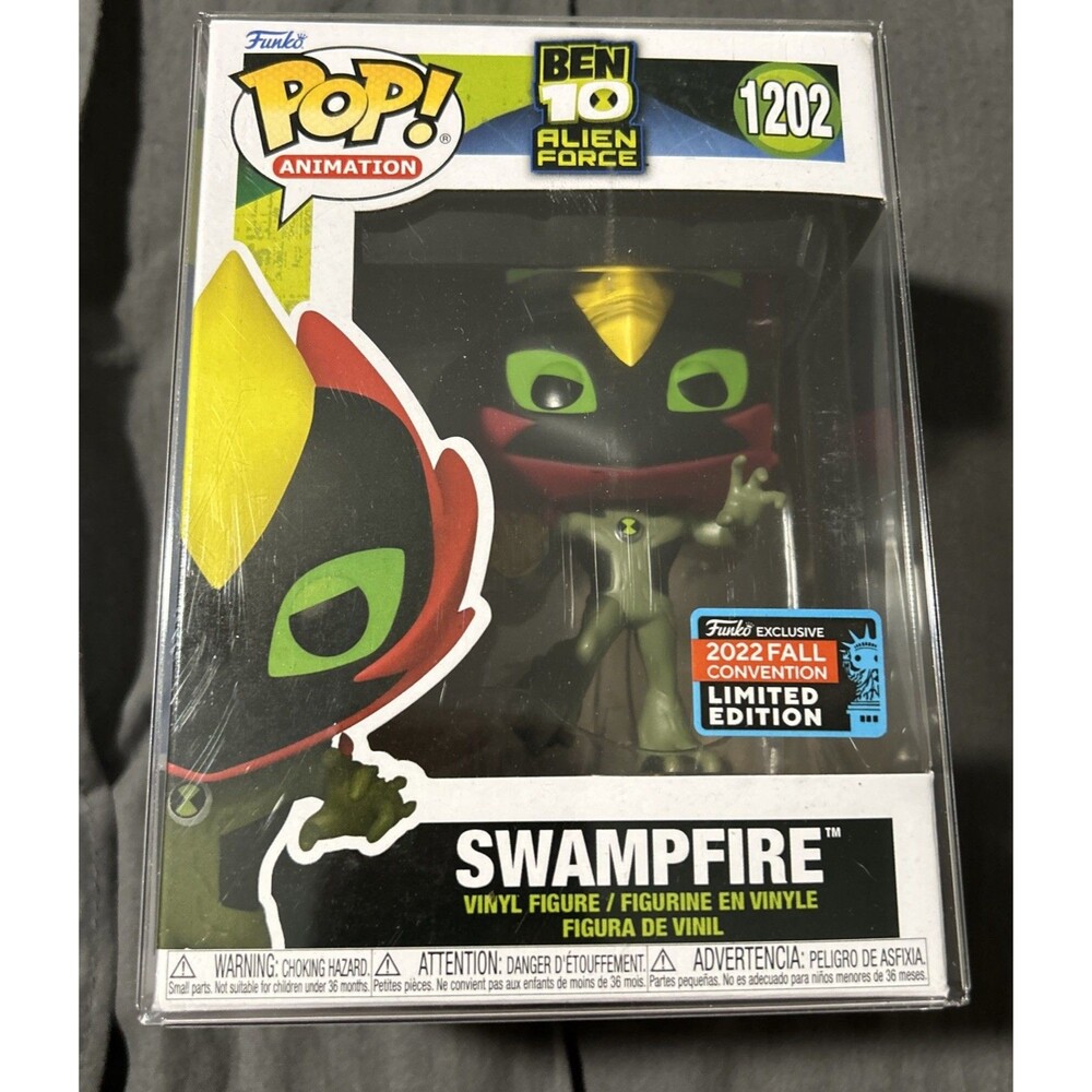 Funko POP Swampfire #1202 Vinyl Figure Ben 10 Alien Force 2022-Protective Case
